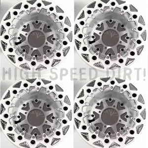 OMF S8 Billet Center Toothy Beadlock Rim Set OMF S8 Billet Center Toothy Beadlock Rim Set