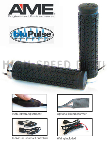 AME Clamp-On ATV Heated 1.3 Tri Grips AME Clamp-On ATV Heated 1.3 Tri Grips
