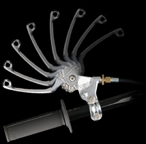 ASV style levers feature a special pivot design that allows the lever to fold out of harms way in the event of a crash or tip-over of the bike