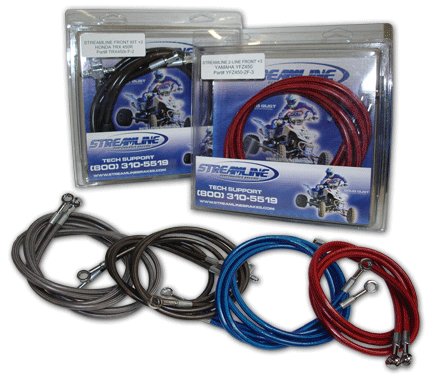 Streamline Raptor +3 Front Brake Line kit Blue