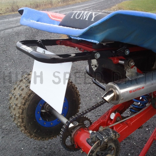 EXTREME FAT SERIES Rear Grab Bar For Honda TRX250R & TRX450R - Black, Bolt-On Replacement (Part # EX-250B)