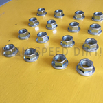 HSD LUG NUT 10MM FLAT BASE 16 PACK