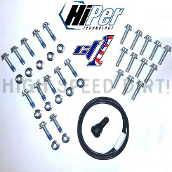 Hiper CF1 Rebuild Kit- Bolts, O-Ring, valve stem
