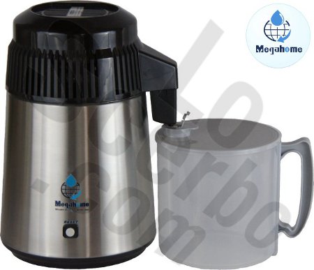 MegaHome Water Distiller SS Black Plastic MegaHome Water Distiller SS Black Plastic