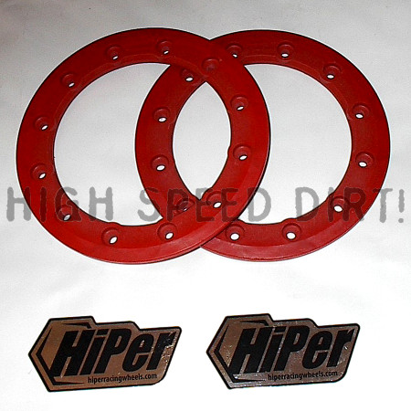 Free Shipping - HiPer 8 inch rings red pair Free Shipping - HiPer 8 inch rings red pair