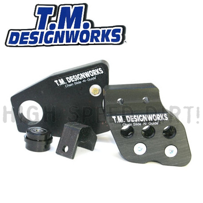 TM Front Swingarm Protector Honda TRX250R Black 88 89