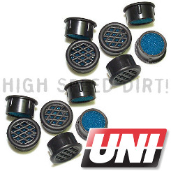 Set of 12 UNI 1" diameter snap-in airbox vents