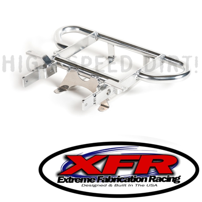 XFR Extreme Fabrication Aluminum Cooler Rack Six Pack Grab Bar Yamaha YFZ450 2006-2009 2012-13 Silver
