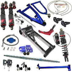 Laeger's Racing, Lone Star Racing, Elka Stage 5 A-arms Swingarm Shocks Stem