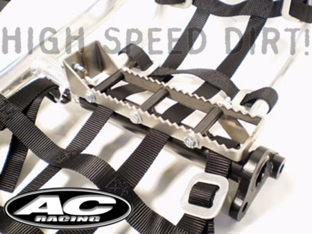 Honda TRX450R AC Racing MX Peg right side view footpeg 250R AC Racing MX Peg right side view foot peg