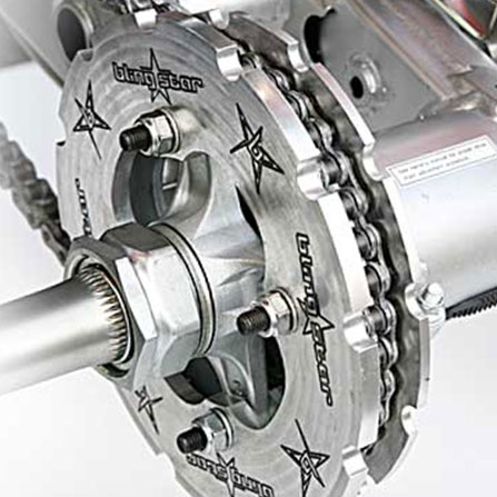 Hess Motorsports Billet Dual Sprocket Guard Hess Motorsports Dual Sprocket Guard