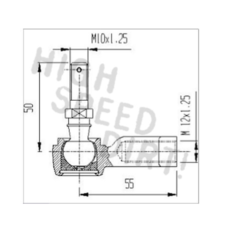 Honda TRX400EX TRX250R Tie Rod Kit Drawing