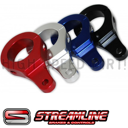 Yamaha Banshee YFZ350 Streamline ATV Quad Steering Stabilizer Clamp Colors - Silver, Blue, Red, Black Part# BTS-CB54